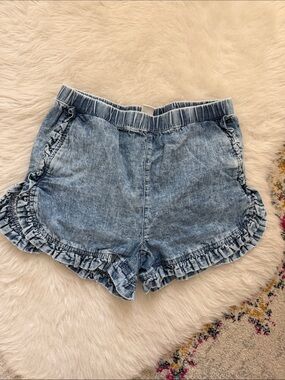 Tucker + Tate Light Blue Denim Ruffle Shorts